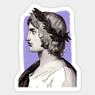 Roman Poet Virgil illustration Sticker